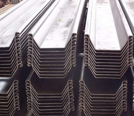 Cold Rolled U Steel Sheet Pile Decoiling 6m 12m By Theoretical Weight
